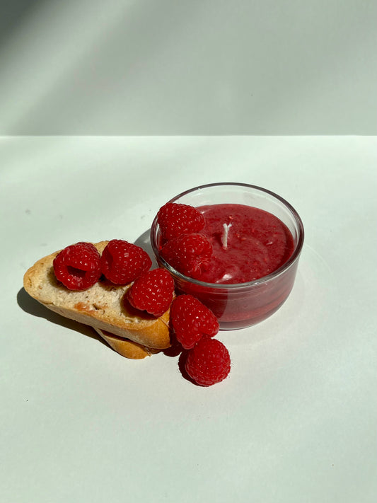 Świeca Malinowa 90g